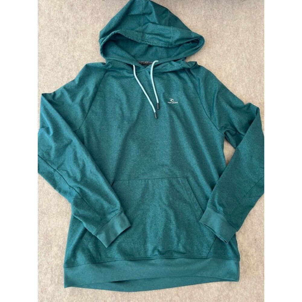 Mens Ripcurl VaporCool Teal Long Sleeve Hoodie Medium
